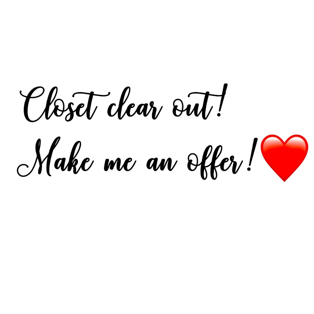 Closet clear out! Make me an offer!